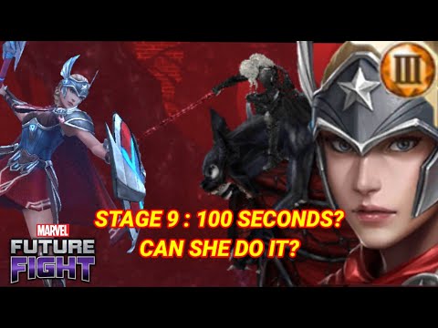 SHARON ACCEPTS THE STAGE 9 KNULL 100 SECOND CHALLENGE! CAN SHE DO IT? [MARVEL Future Fight]