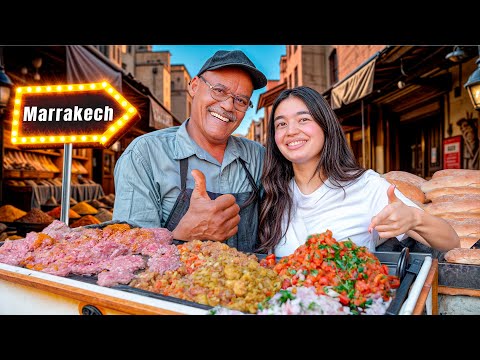 INSANE Moroccan Street Food in Marrakesh 🇲🇦 | Eating Through Jemaa El-Fna Market!