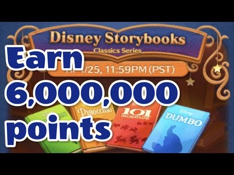 【TsumTsum】Earn 6,000,000 points in 1 play【Disney Storybooks】