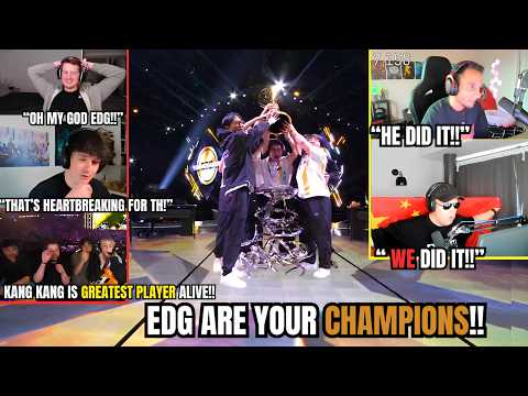 VALORANT Pros and streamers react to EDG winning 2024 VCT championship!!