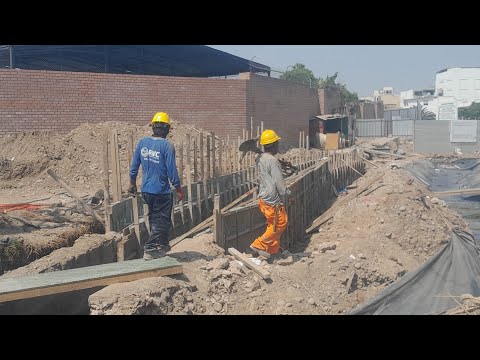 This is how the construction progress is going on Paseo de la Castellana Avenue. Work for the Sou...