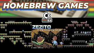 Zezito in the Glittering Caves - New Commodore 64 Game 2025