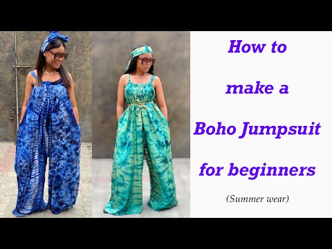 How to make a Boho Jumpsuit | Palazzo Jumpsuit...