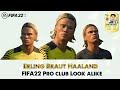 FIFA 22 Faces - Erling Braut Haaland Pro Club Look alike