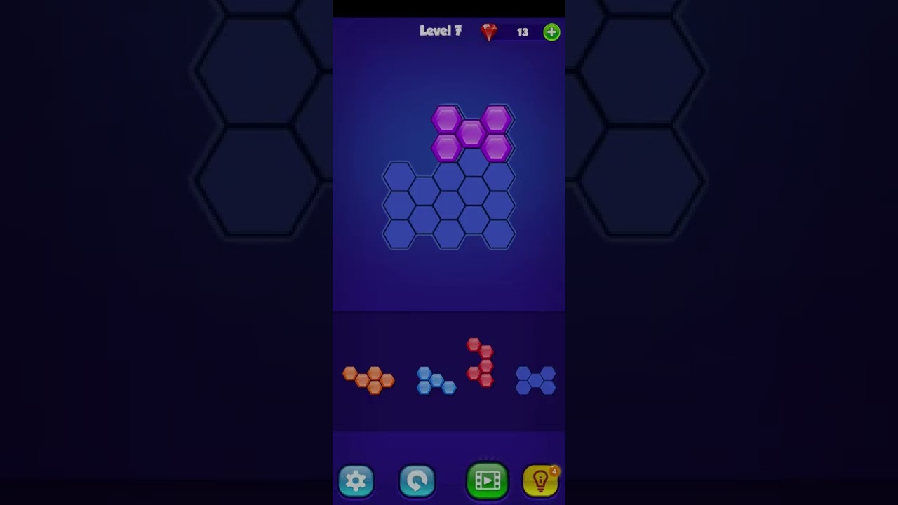 Hexa Block Puzzle| Hexagonal Block Puzzle Game
