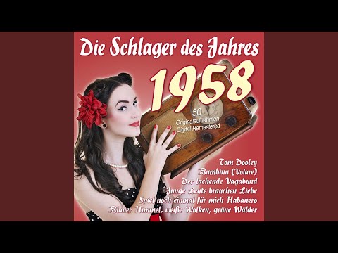 Blauer Himmel, weiße Wolken, grüne Wälder