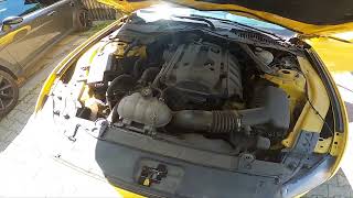 How to Lift the Hood Up in Ford Mustang VI ( 2014 – now ) - Open Bonnet by Lever