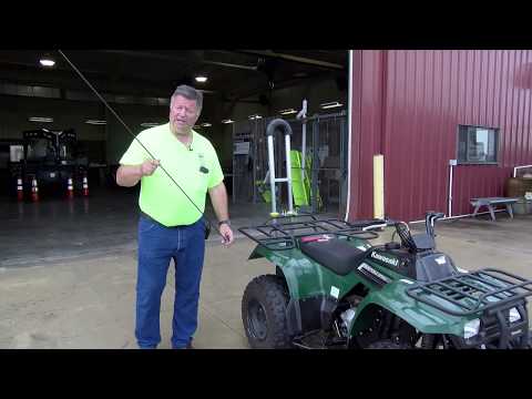 How to install a safety flag on an ATV.
