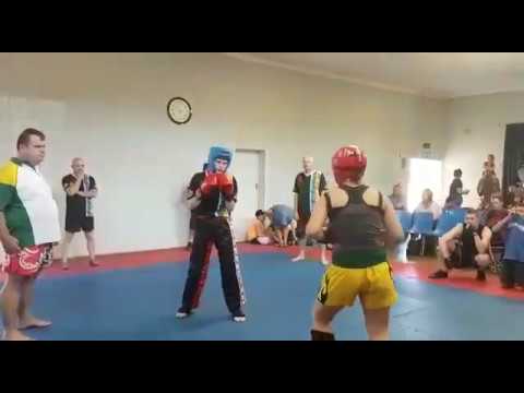 Alicia vs Seralee Kickboxing Fight