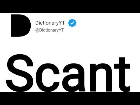 Scant Meaning in English