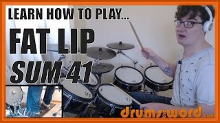a˜… Fat Lip (Sum 41) a˜… Drum Lesson PREVIEW | How To Play Song (Steve Jocz)