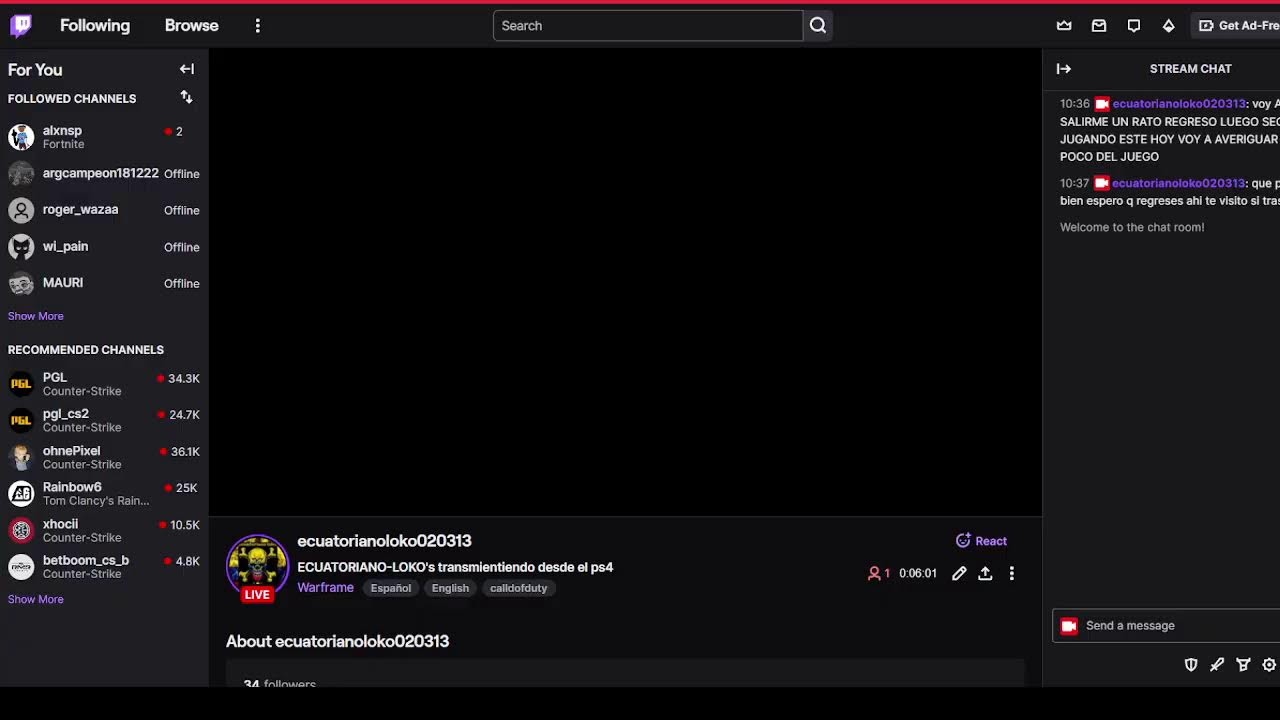 ECUATORIANO-LOKO Live Stream