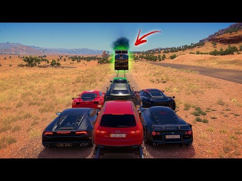 RACHA NA LINHA DO TREM - Forza Horizon 3 - GamePlay