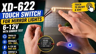 XD-622 Touch-Schalter für Spiegelbeleuchtung 6-12V mit Dimmer Test