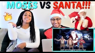 Epic Rap Battles of History &quot;Moses vs Santa Claus&quot; REACTION!!!!