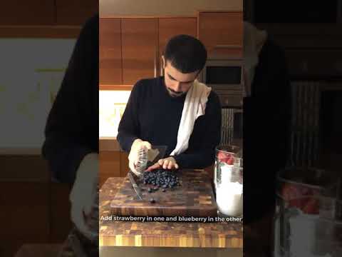 طبخات احمد الزامل.. ايسكريم بالتوت الازرق و الفراولة خطيرة ❤