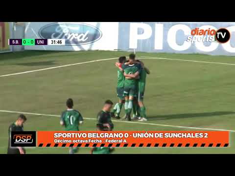 Sportivo Belgrano 0 -  Unión de Sunchales 2  - DiarioSports