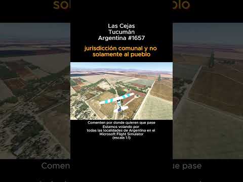 Las Cejas, Tucumán desde el Microsoft Flight Simulator #lascejas #tucuman #argentina #msfs2024