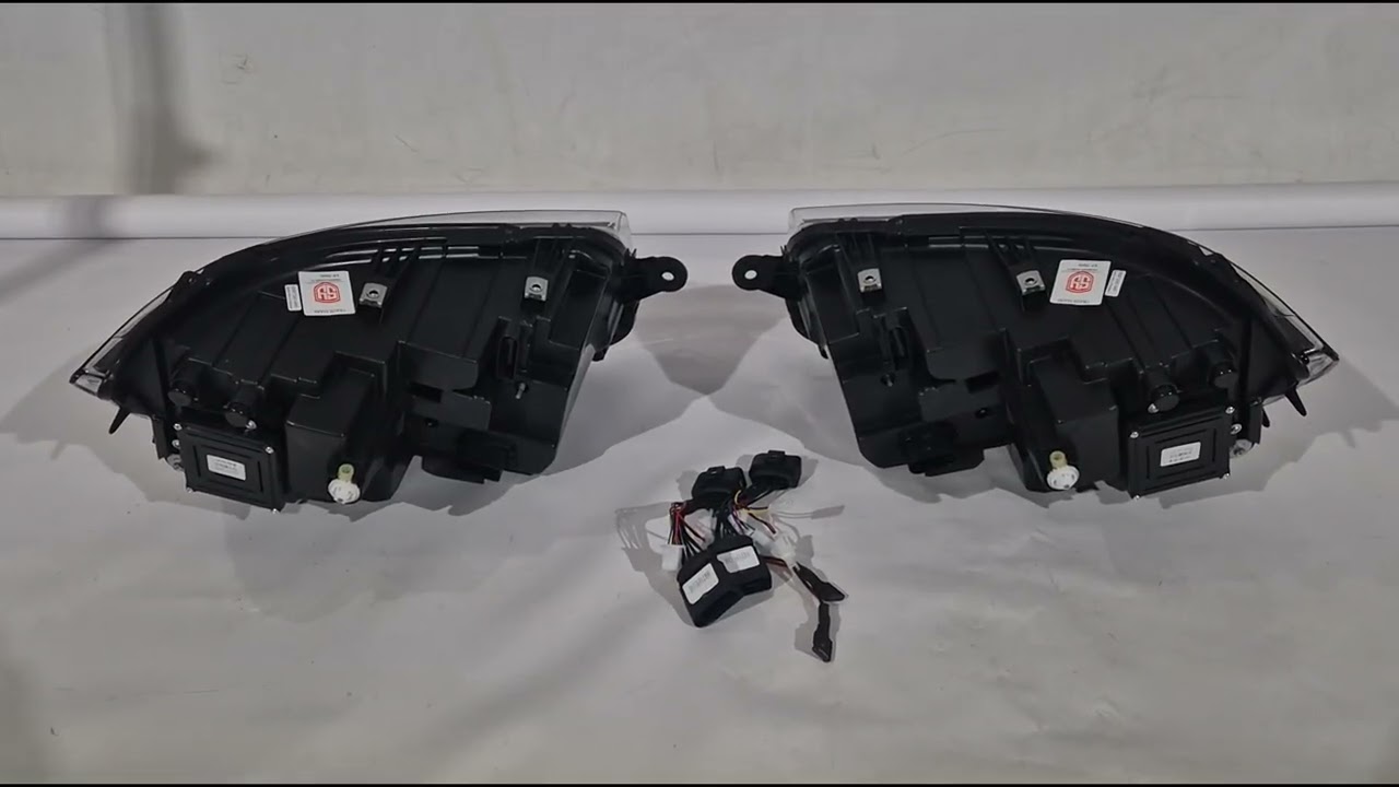 Volkswagen T6 2015–2024 Forlygter FullLed Black V2 (2015-2019, 2 stk) Video 1