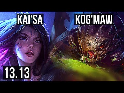 KAI'SA & Soraka vs KOG'MAW & Milio (ADC) | Rank 4 Kai'Sa, Quadra, Rank 10 | EUW Challenger | 13.13