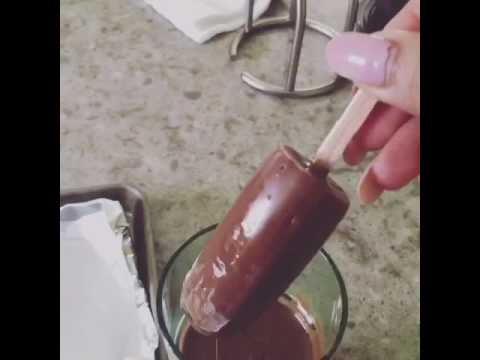 Double chocolate covered bananas