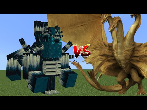 EPIC Titan Showdown: King Ghidorah vs King Titan - Minecraft Mob Battle!