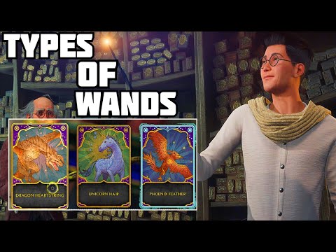 Different Wands in Hogwarts Legacy