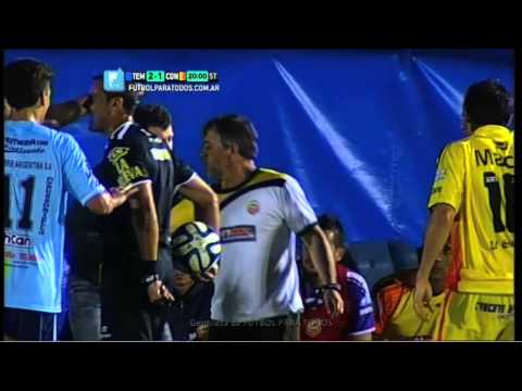La insólita expulsión de Schurrer.Temperley-Crucero.Fecha 18.Torneo Primera B Nacional.FPT