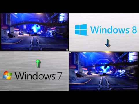 Win7 vs Win8 - Aliens vs Predator Benchmark