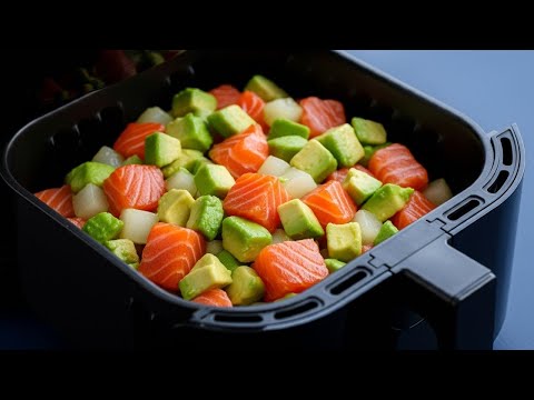Air Fryer Salmon Kohlrabi  Meal Prep, Healthy Dinner In Minutes, Nutrition Powerhouse Unlocked