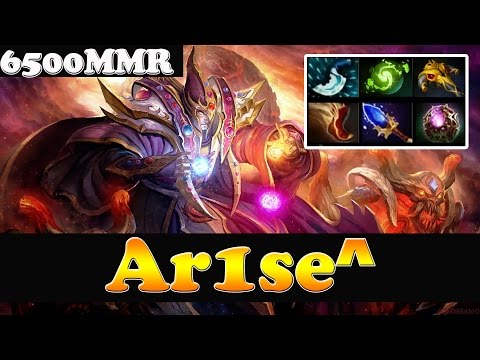 Dota 2 - Ar1se^ 6500 MMR Plays Invoker Vol 3 - Ranked Match Gameplay!