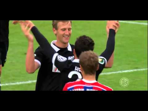 Preußen Münster vs  FC Bayern München 1-4 Rogier Krohne DFB Pokal 17 08 2014