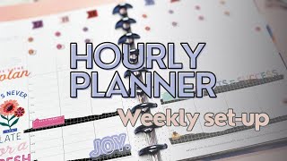 Hourly Planner Set up || bohemian brights but make it functional