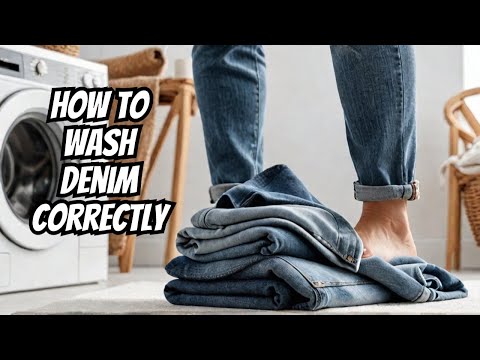 How To Wash Denim Jeans WITHOUT Them Fading | Laundry Tips