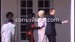 In 1990 Michael Jackson Meets with George Bush at the White House