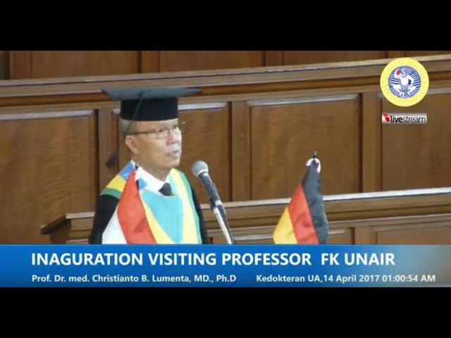 Live Sreaming Inaguration Visiting Professor Prof. Dr. med. Christianto B. Lumenta, MD., Ph.D