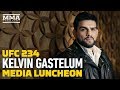 UFC 234: Kelvin Gastelum Media Lunch Scrum - MMA Fighting