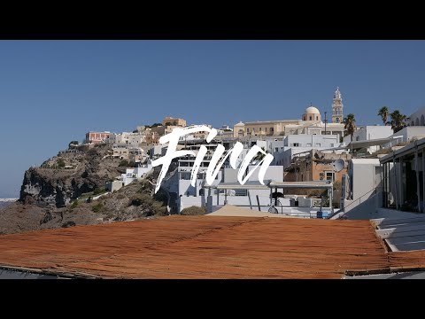 Santorini, FIRA, GRÉCIA - 4K UHD - Viagem Virtual