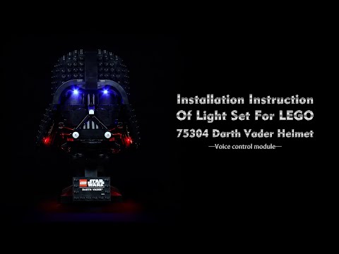 Installation Instruction Of Light Set For LEGO 75304 Darth Vader Helmet.