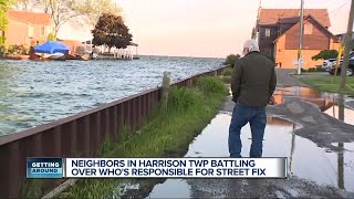 Neighbors in Harrison Township battling over who's responsible for street fix