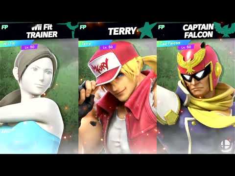 Super Smash Bros Ultimate Amiibo Fights – 11pm Finals Wii Fit vs Terry vs Captain Falcon