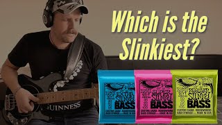 Video thumbnail for Bass String Gauge Comparison - Extra, Super, Regular Slinky by Klemens Cathcart Bass