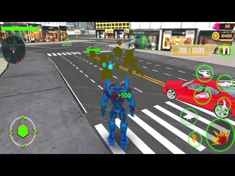 Bus Robot Car Transform War – Police Car Robot Games - UFO Robot game - Best Android Gameplay 2020