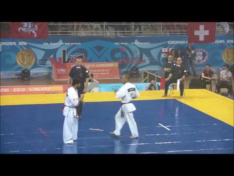 EC2016 Men Semi Finale  -65kg Valeh Jafarov Azerbaijan AKA Vs Georgi Lotarov Bulgaria SHIRO