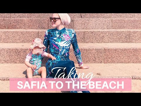 Taking Safia to the beach
