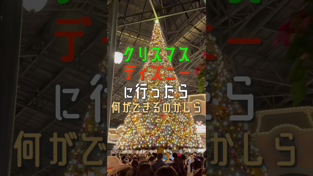 クリスマスディズニーに行ったら何ができるのかしら　#ディズニー #クリスマスディズニー #クリスマスはもう終わってんねん