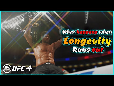What happens when longevity runs out in UFC 4 Career mode