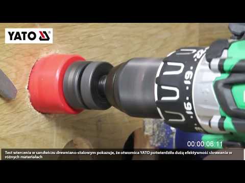 Grąžtas YATO Bimetalinių gręžimo karūnų rinkinys 7 vnt. 19-76mm 3381 video