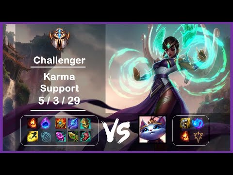 Support Karma vs Yuumi KR Challenger Patch 12.4