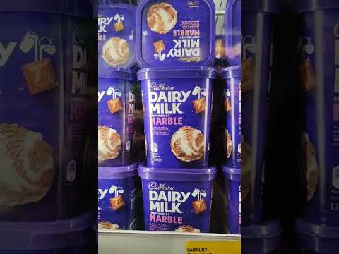 DAIRY MILK MARBLE ICE CREAM TUB BY CADBURY#satisfying #asmrsounds #cadbury #icecream #marble #shorts
